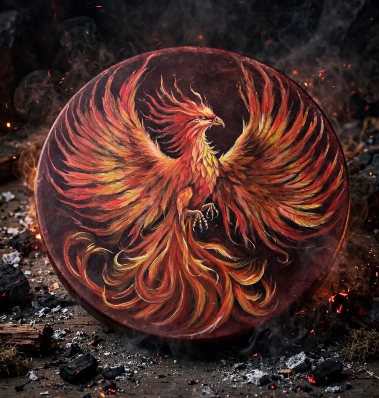 Phoenix Arise Sjamanendrum Paard 47 cm, Muziek en Instrumenten, Ophalen of Verzenden, Nieuw, Trommel
