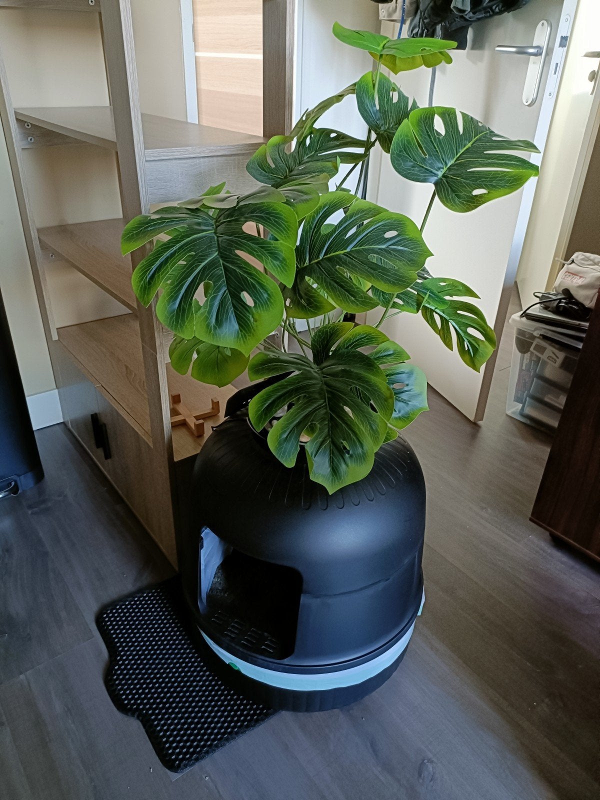 Kattenbak met usb geuren filter, Ophalen