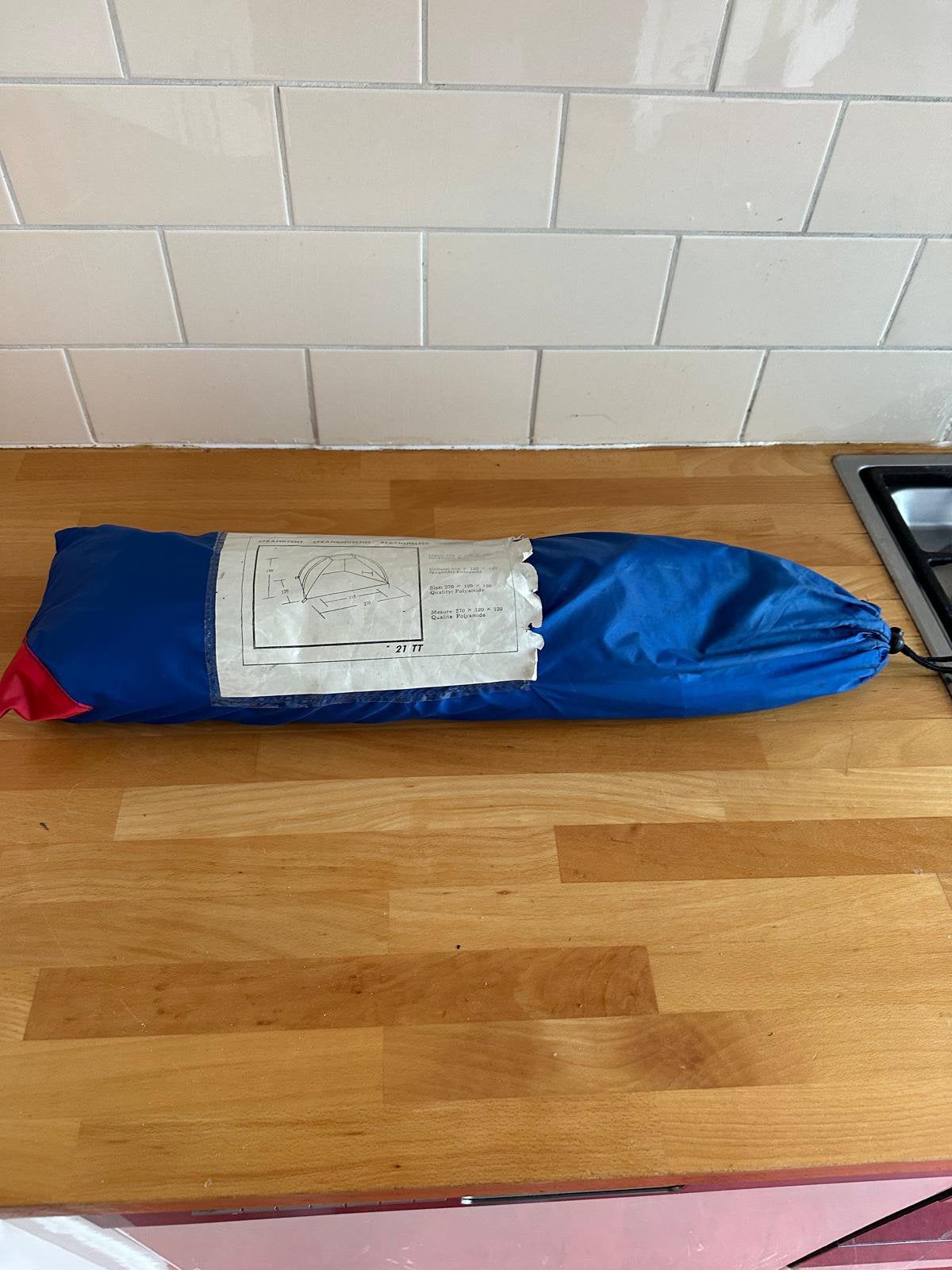Te koop : Strandtent, weinig gebruikt € 7,-, Ophalen, Zo goed als nieuw
