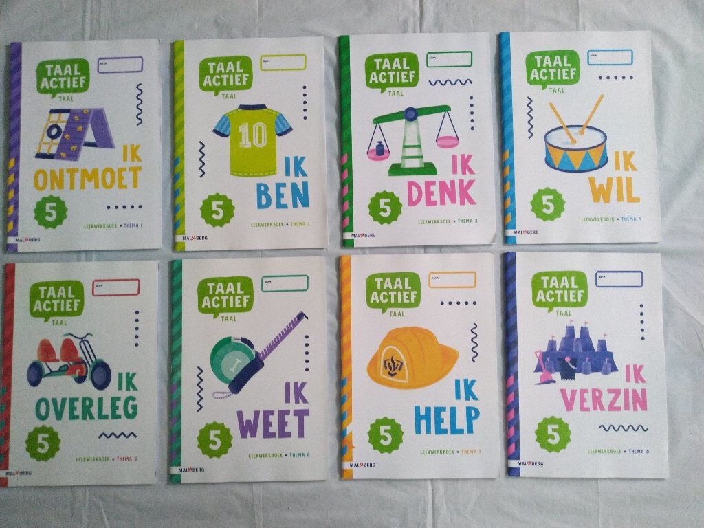 Taal actief - VERSIE 5 - Groep 5 Leerwerkboek Plus thema 1-8, Ophalen of Verzenden, Nieuw, Overige niveaus, Nederlands