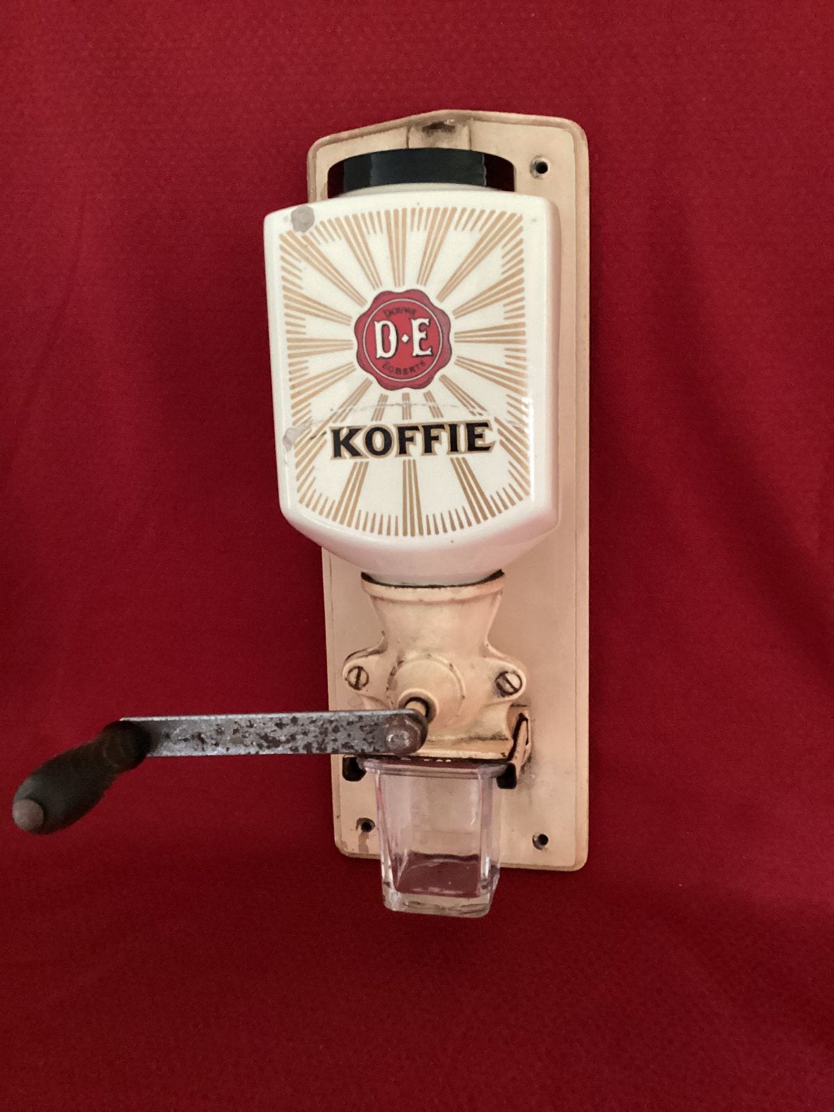 Douwe Egberts wandkoffiemolen, vintage, Ophalen, Huis en Inrichting