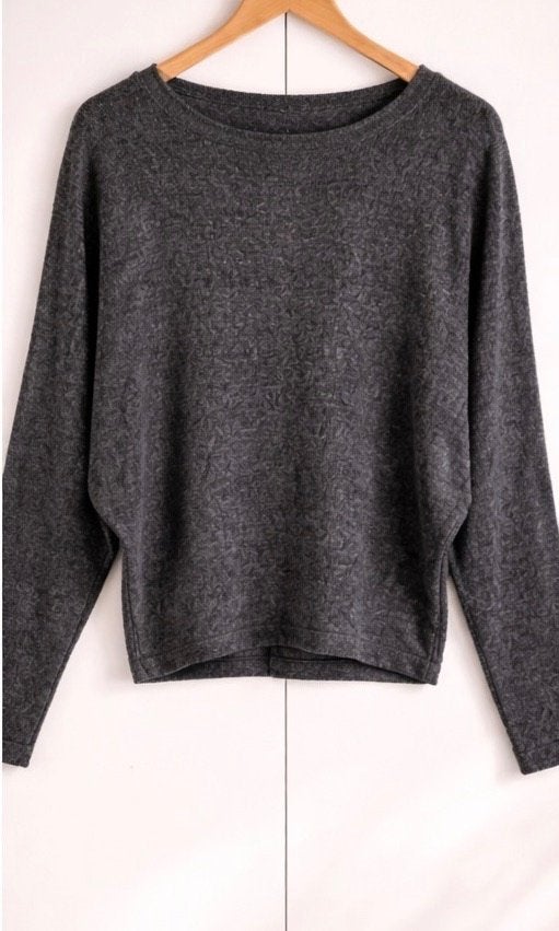 H&M Grijze korte trui met wijde mouwen  nieuw maat S, Kleding | Dames, Truien en Vesten, H&M, Nieuw, Ophalen of Verzenden, Maat 36 (S)