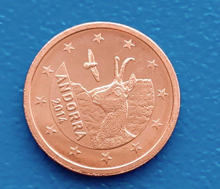Andorra 2 Eurocent - 2014 UNC, Postzegels en Munten, Munten | Europa | Euromunten, Verzenden, Overige landen, 2 cent, Losse munt