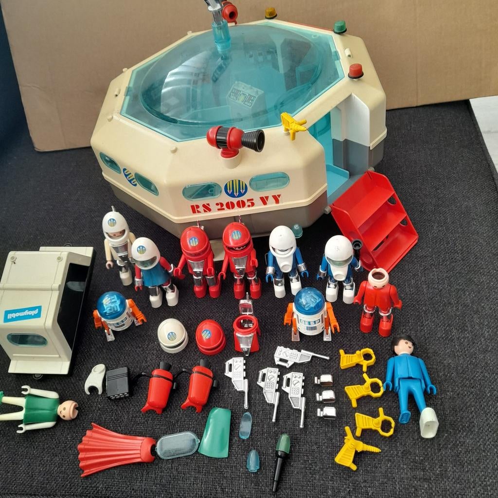 Playmospace ruimtestation Playmobil 1980, Ophalen of Verzenden, Gebruikt