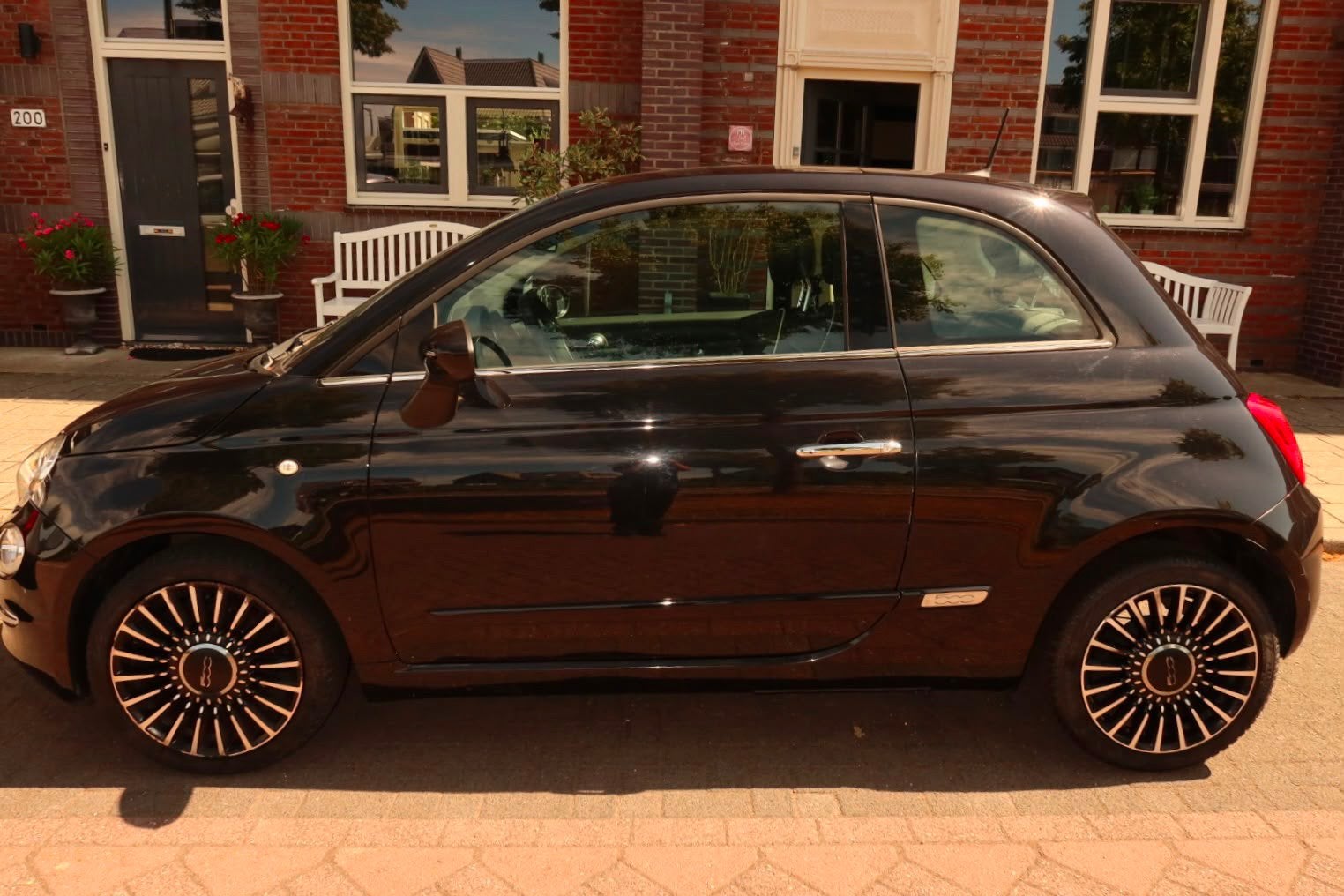 Fiat 500 0.9 TwinAir Turbo Lounge  – Panoramadak, Voorwielaandrijving, 31 €/maand, Origineel Nederlands, Handgeschakeld