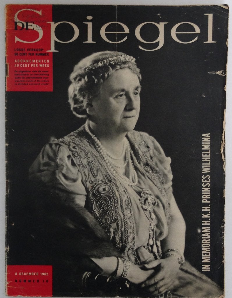 SPIEGEL 8 dec 1962 - In memoriam Wilhelmina, Ophalen of Verzenden, Gelezen, Overige typen
