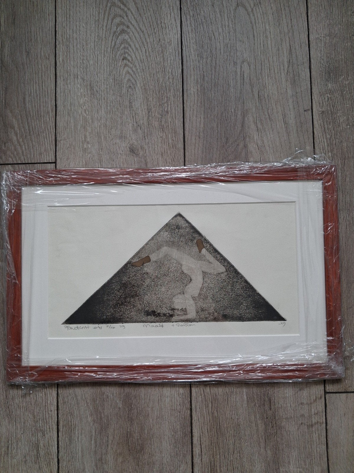 Frits Anton vd Horst - Ets 'naakt + sokken'', Antiek en Kunst, Kunst | Etsen en Gravures, 2000 tot heden, 30 cm, Ets, Ophalen of Verzenden