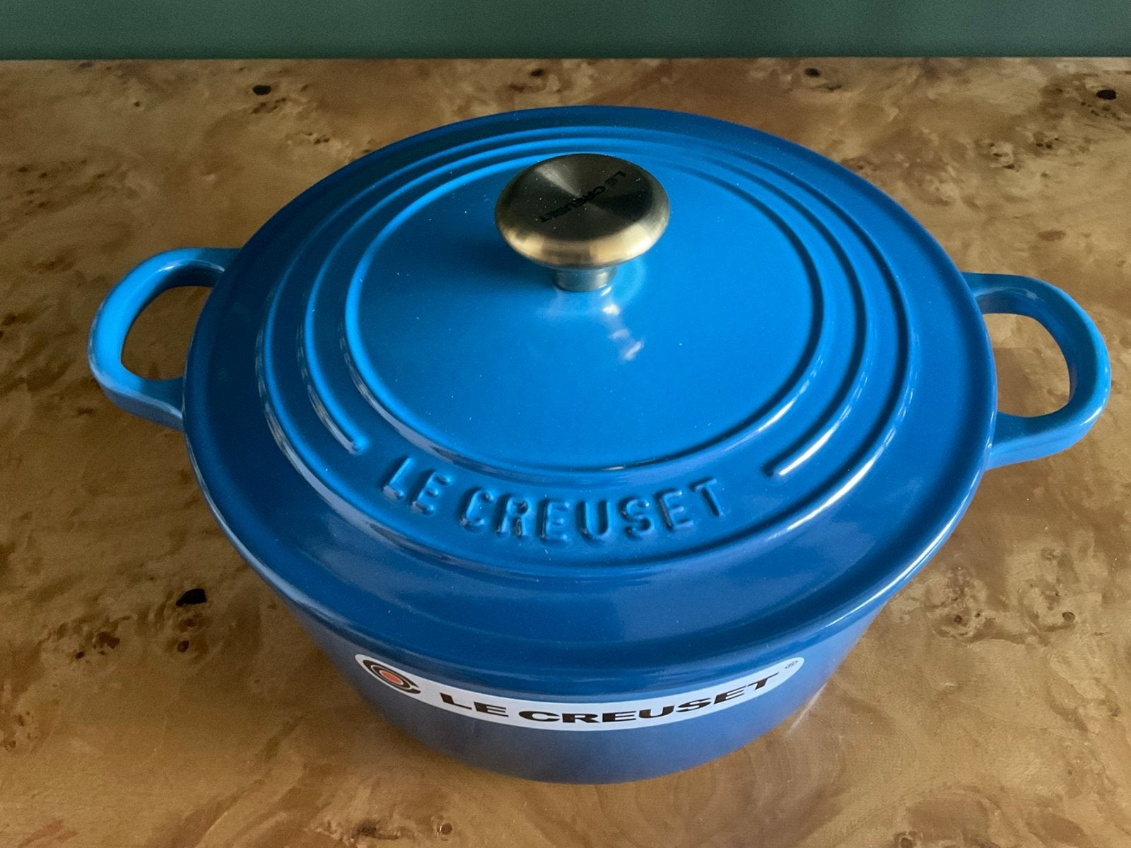Le creuset 22 cm pan, marseilleblauw, 3,3 lt, nieuw, Geschikt voor inductie, Nieuw, Le Creuset, Ophalen of Verzenden