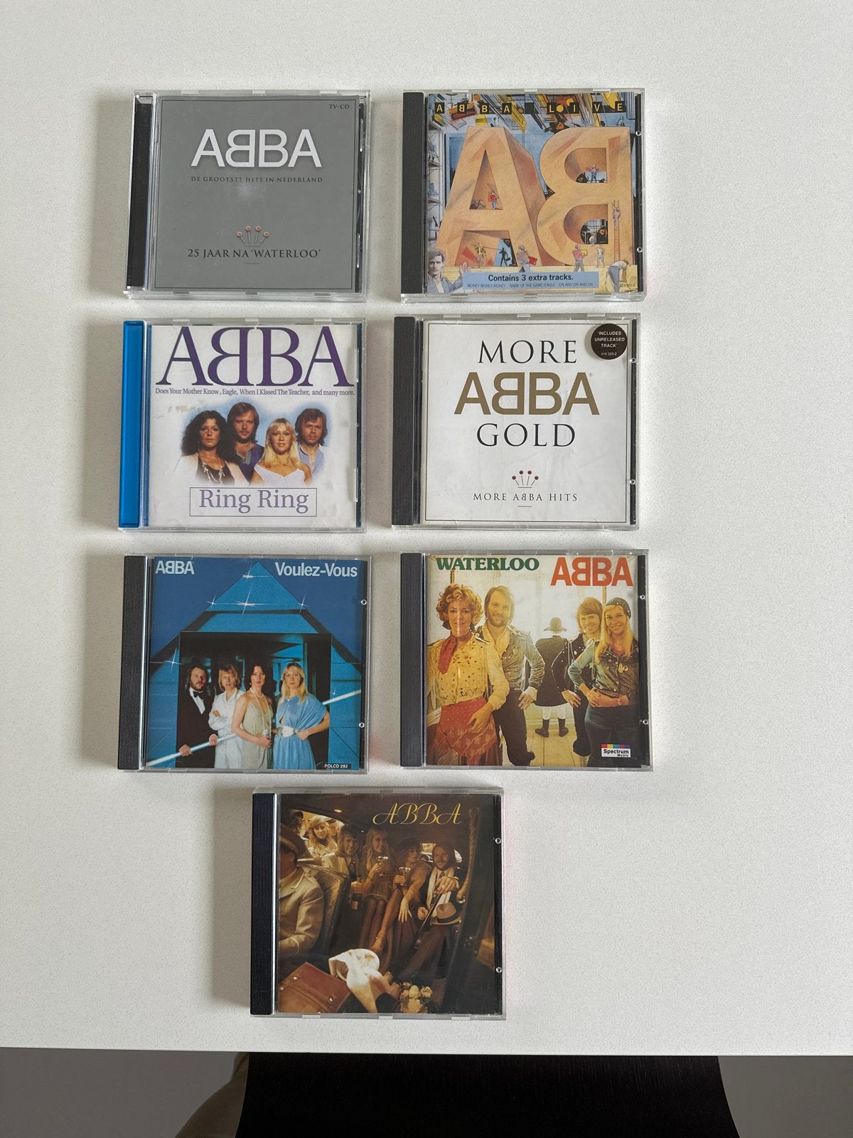 ABBA CD Collectie: 7 Albums, Popklassiekers, Cd's en Dvd's, Gebruikt, Pop, Ophalen of Verzenden, Inclusief doosje