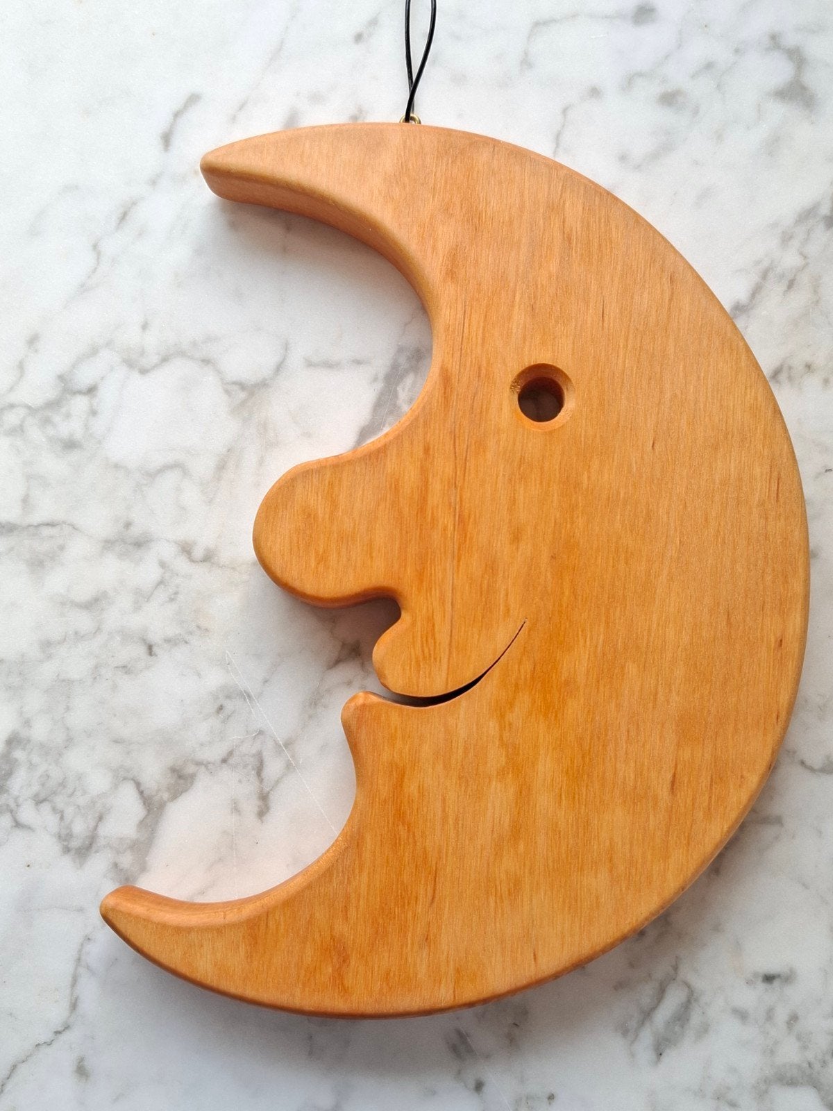 Vintage houten Waldorf maan hanger seizoenstafel, Verzenden, Zo goed als nieuw, Handgemaakt, Wanddecoratie