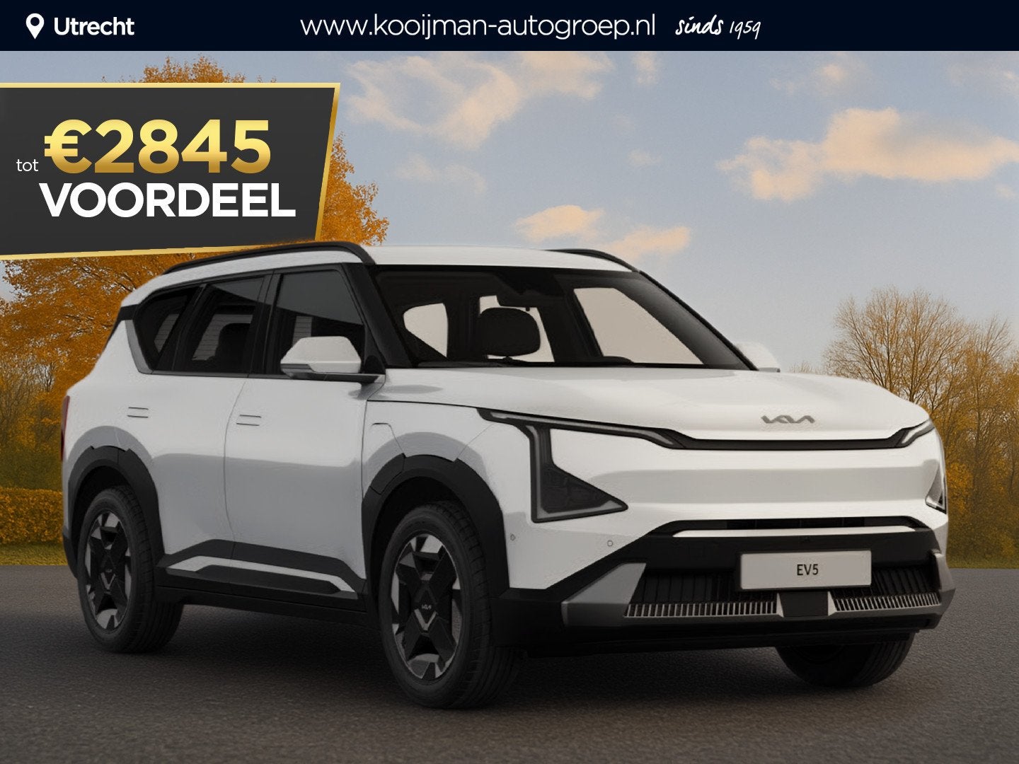 Kia EV5 Air 81.4 kWh Nu €3.000,- voordeel! Nu tijdelijk ex, Auto's, Kia, 81 kWh, Stof, 510 min, 530 km