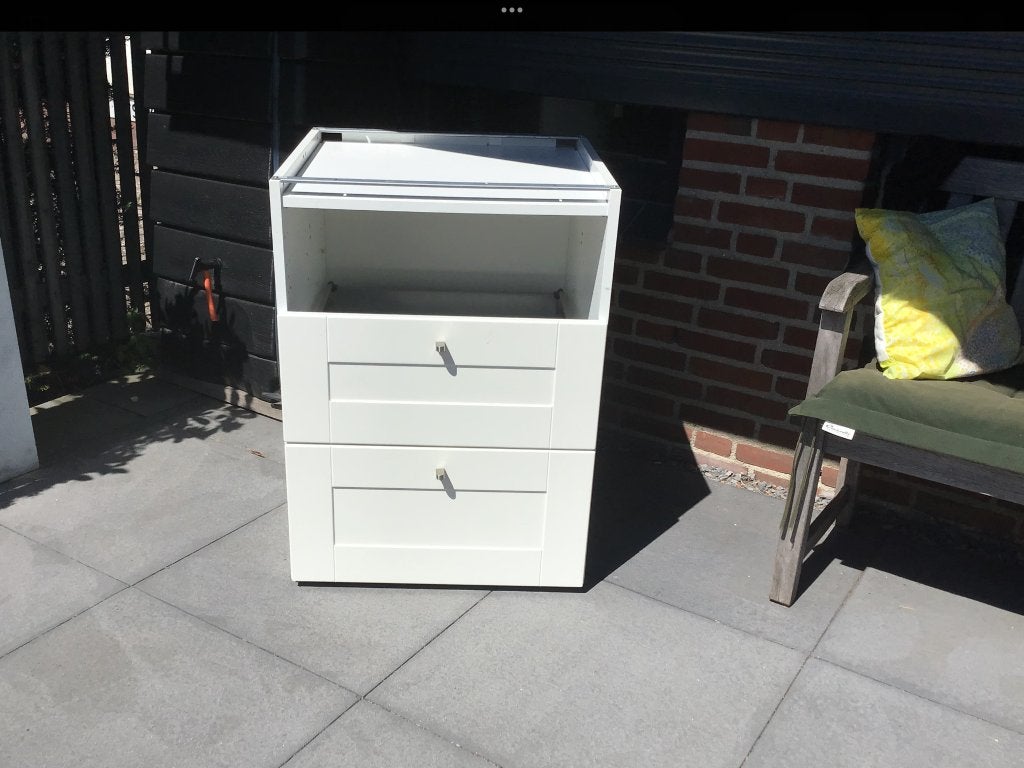 Onderkast keuken Ikea (als nieuw) Metod met laden 60x59x80cm, Ophalen, Wit, 50 tot 100 cm, Zo goed als nieuw
