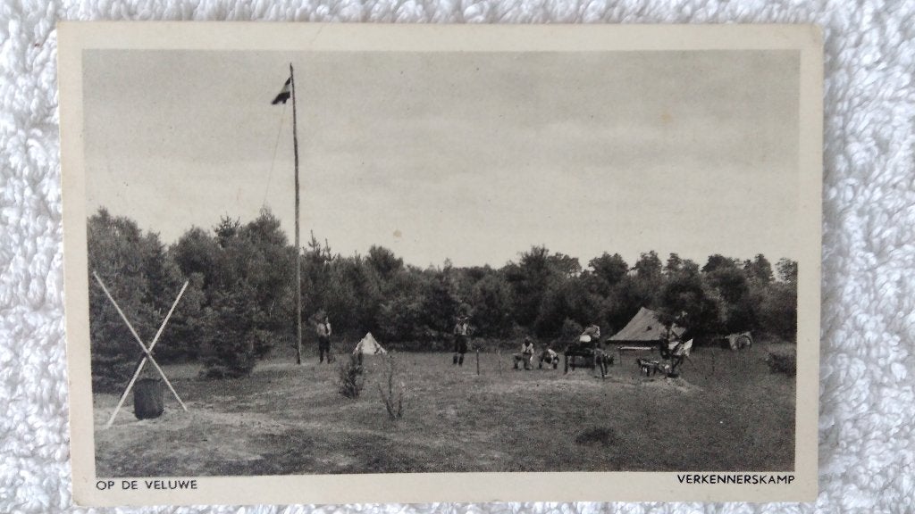 Kaart - Verkennerskamp Op de Veluwe, Ophalen of Verzenden, Gelopen, Gelderland