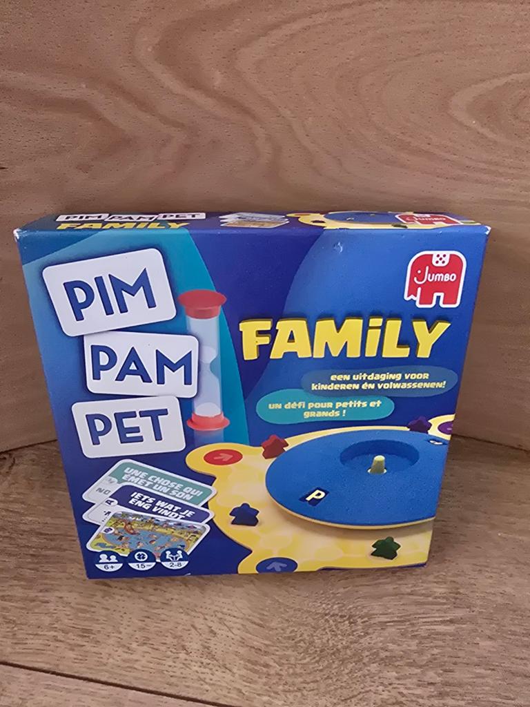 Pim Pam Pet Family - Uitdagend gezelschapsspel, Een of twee spelers, Ophalen of Verzenden, Gebruikt, Jumbo