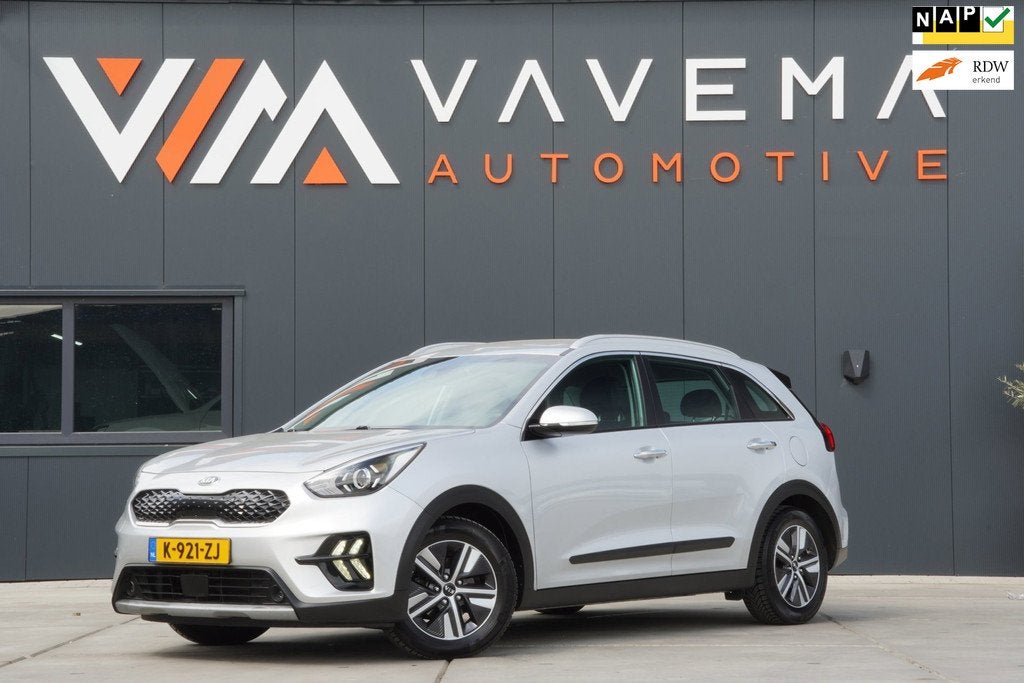 Kia Niro 1.6 GDi Hybrid DynamicLine 2021 Automaat Trekhaak A, Auto's, Kia, 8 kWh, Gebruikt, Leder en Stof, 1390 kg