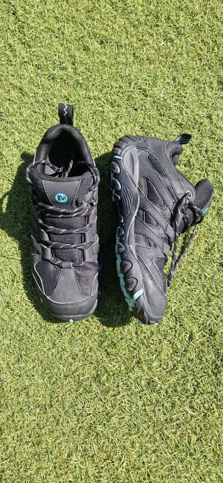 Merrell jongensschoenen maat 37 - Zwart/Turquoise, Ophalen of Verzenden, Gebruikt, Merrell, Jongen