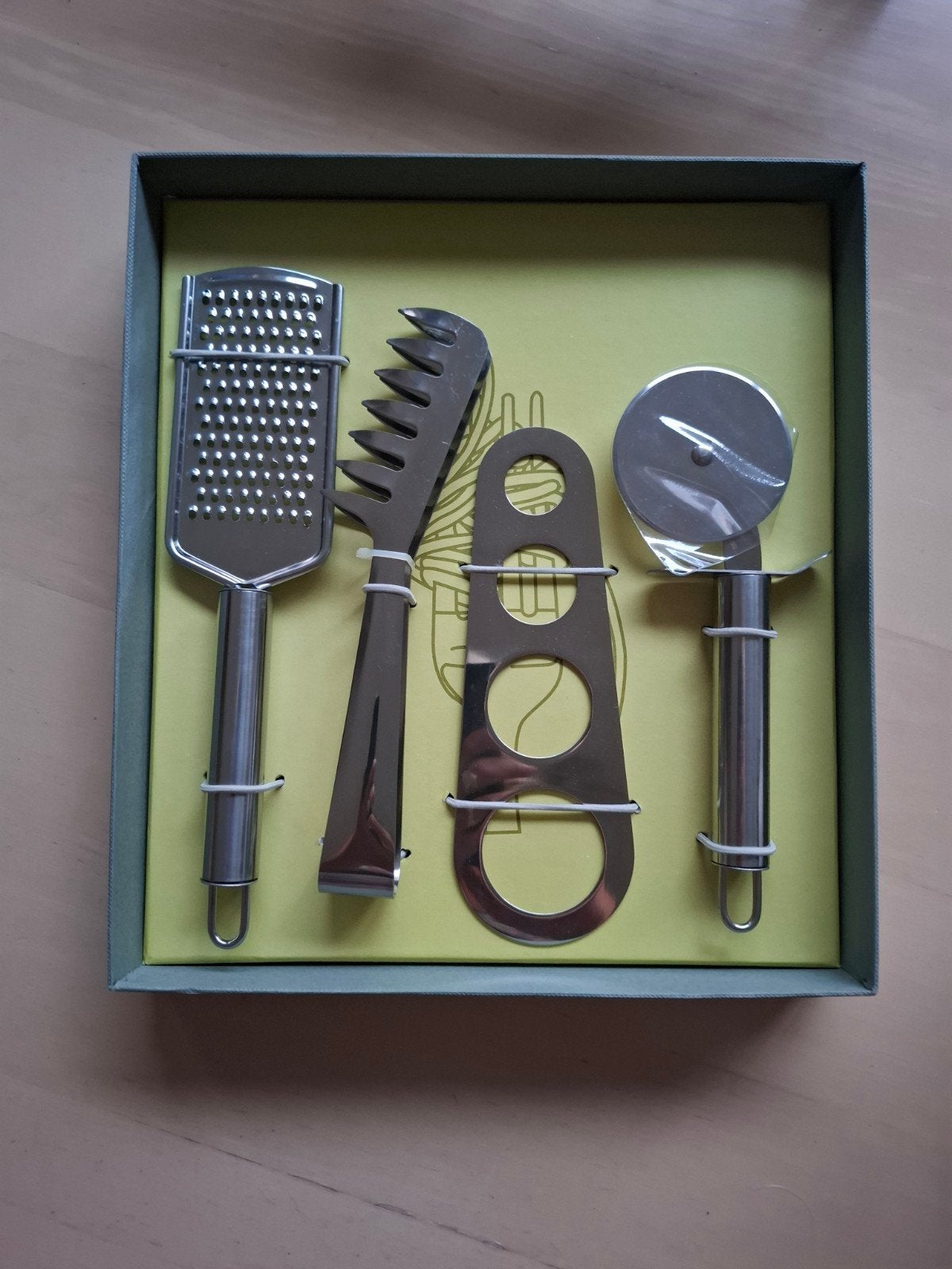 Luxe 4-delige RVS Pastaset / Keukenset 'Van der Kam' – NIEUW, Ophalen of Verzenden, Nieuw, Metaal