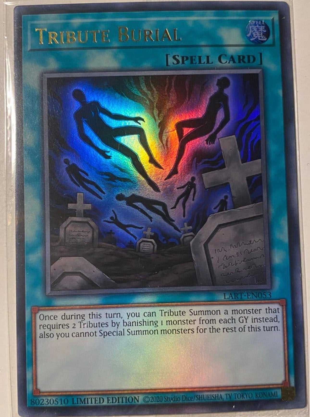 Yu-Gi-Oh! Uncensored Tribute Burial Lost Arts Promo Sealed !, Ophalen of Verzenden, Zo goed als nieuw, Losse kaart, Foil