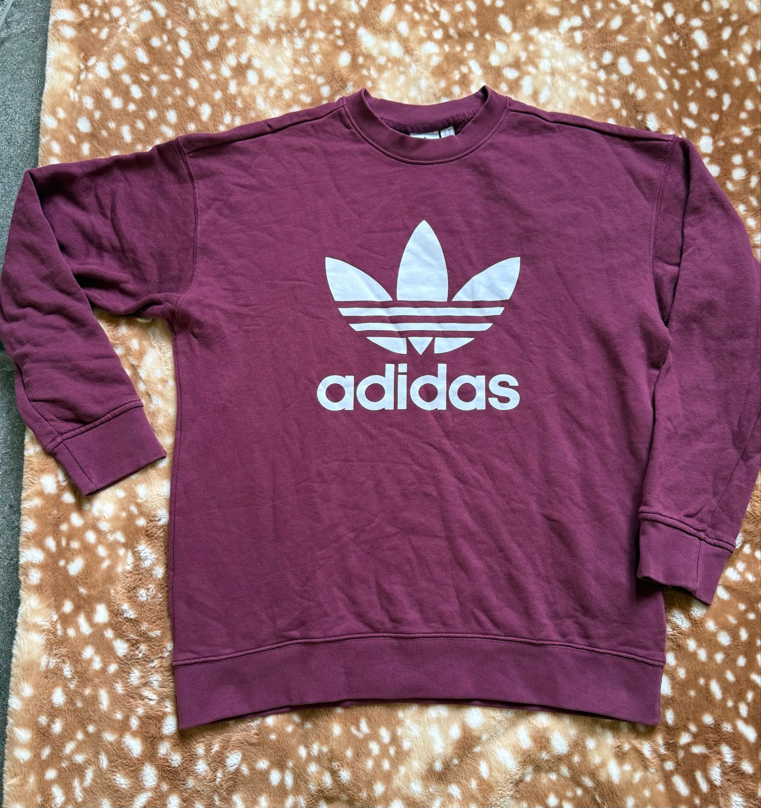 Adidas sweater bordeauxrood maat S, Verzenden, Zo goed als nieuw, Maat 36 (S), Rood