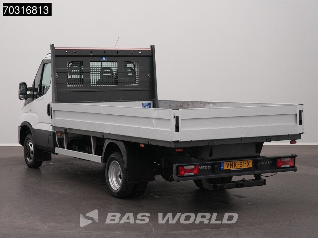 Iveco Daily 35C14 Open Laadbak Dubbellucht 3,5t Trekhaak Air, Auto's, Bestelauto's, Stof, Euro 6, Iveco, Wit