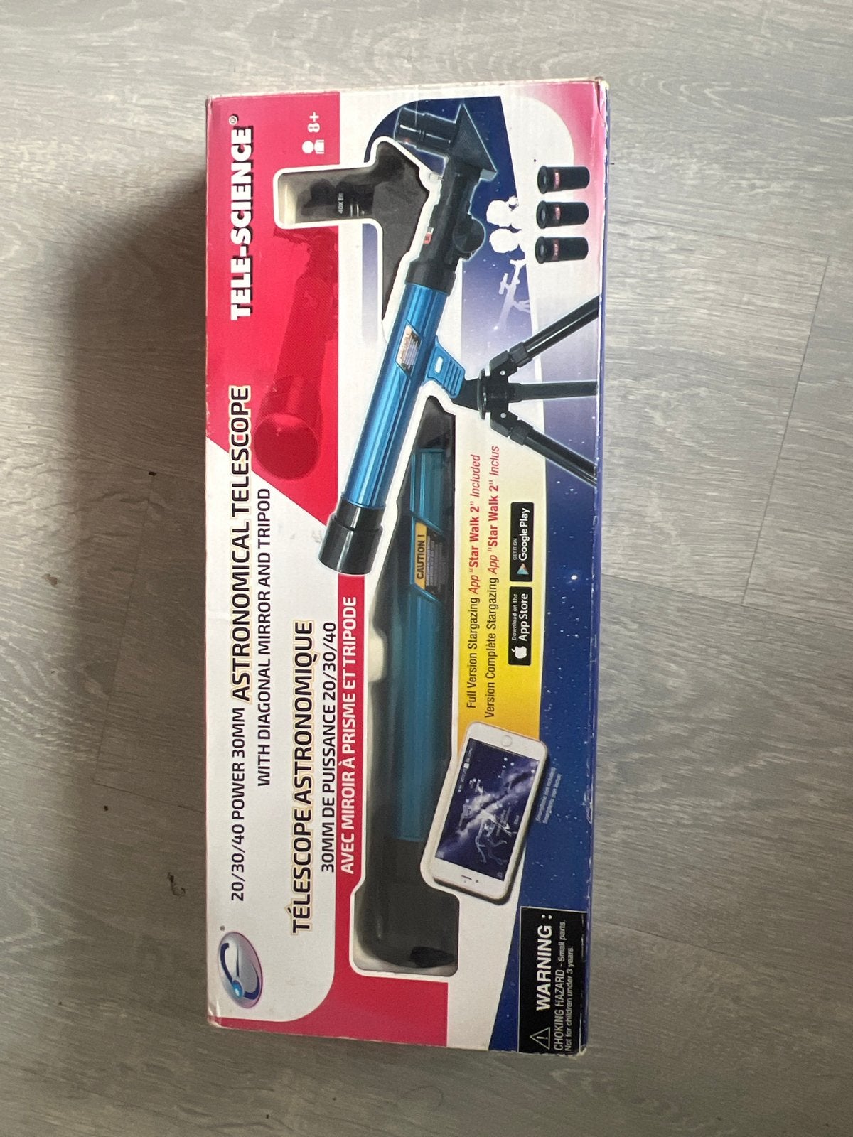 TELE-SCIENCE Astronomische Telescoop met Statief, Lenzentelescoop (refractor), Met statief, Ophalen of Verzenden, Zo goed als nieuw