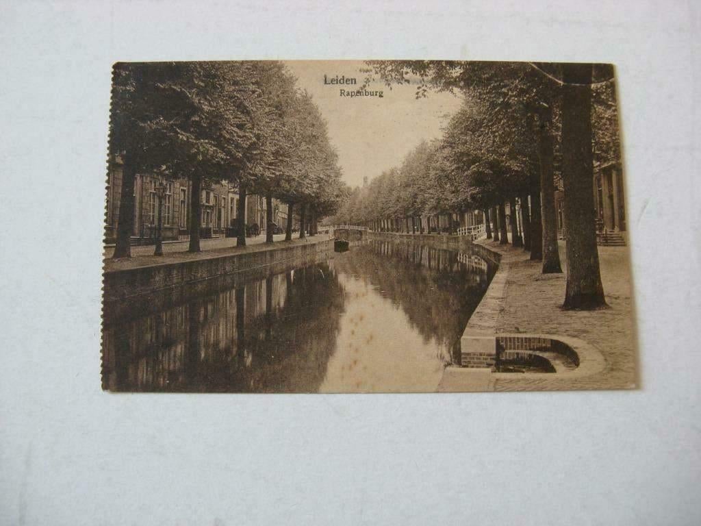 Leiden Rapenburg gestempeld uit 1912., Ophalen of Verzenden, Voor 1920, Noord-Brabant
