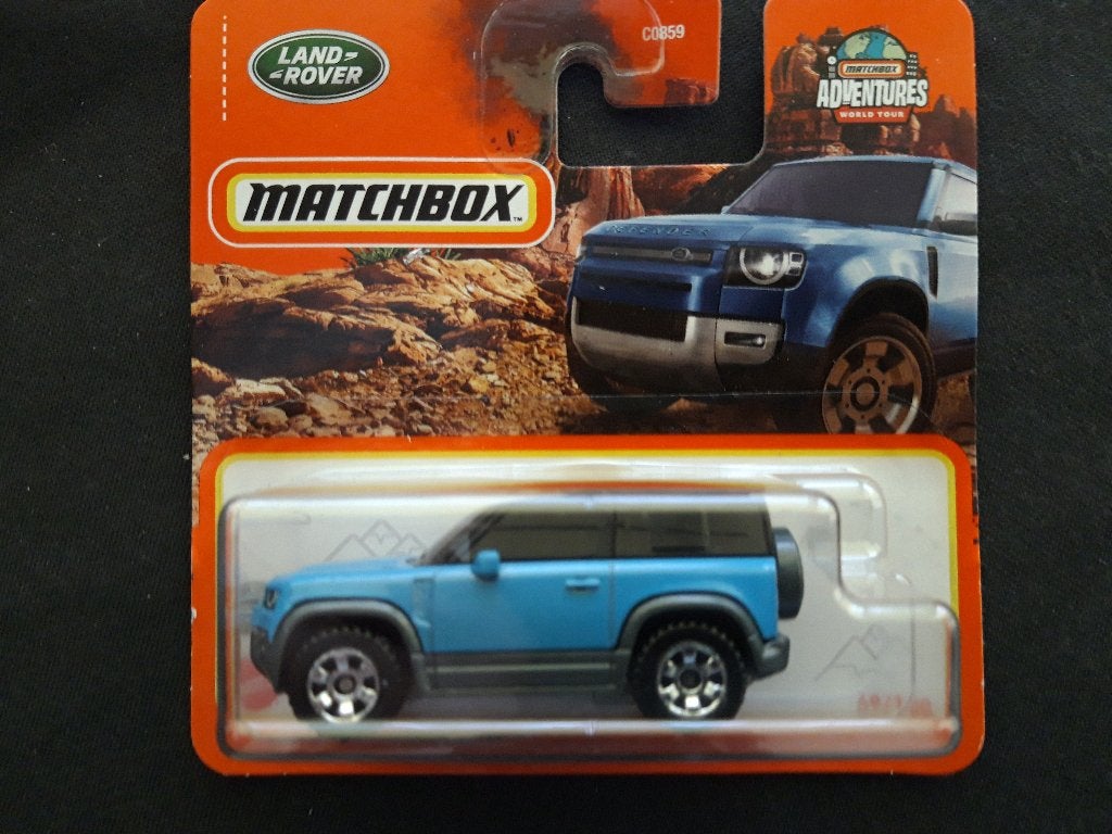 Matchbox Land Rover Defender 90 2020 lichtblauw nr 69 / 100, Ophalen of Verzenden, Nieuw, Auto