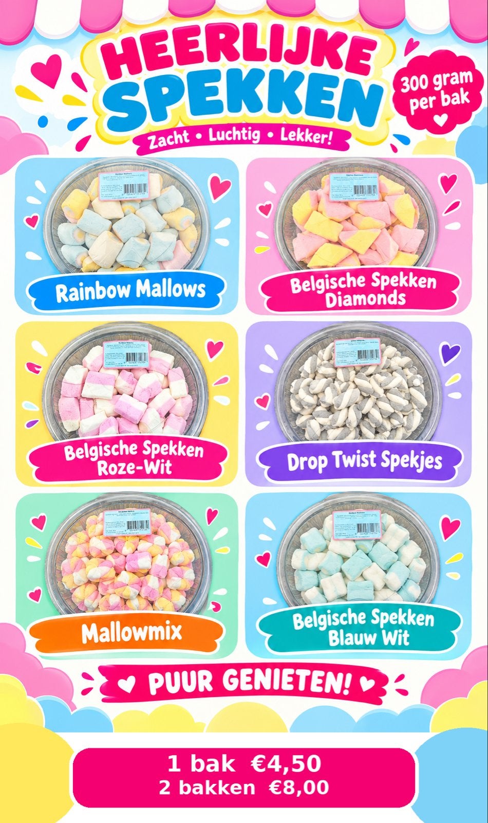 Diverse soorten bakkenspek, Diversen, Ophalen of Verzenden