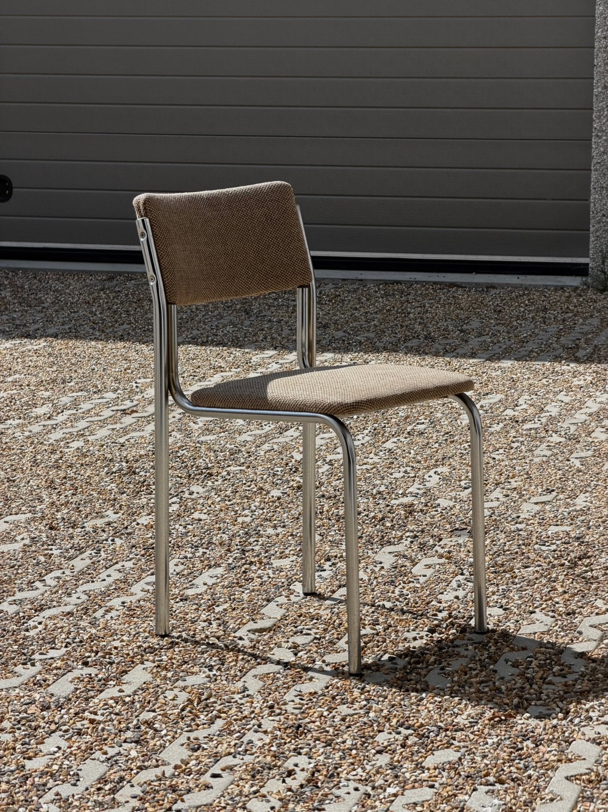 Vintage chroom buisframe stoel, Ophalen