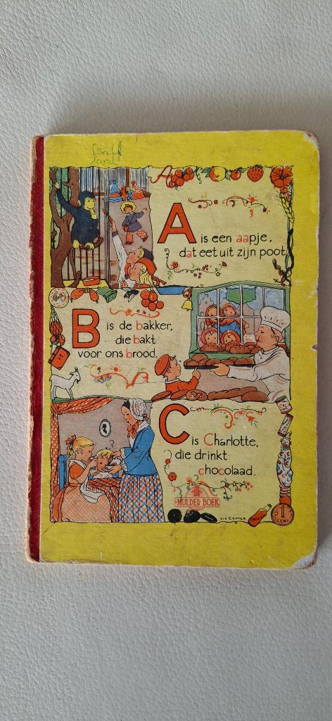 Oud leesboekje A is een Aapje, Boeken, Kinderboeken | Jeugd | onder 10 jaar, Ophalen of Verzenden, Gelezen, Rie Cramer, Fictie algemeen