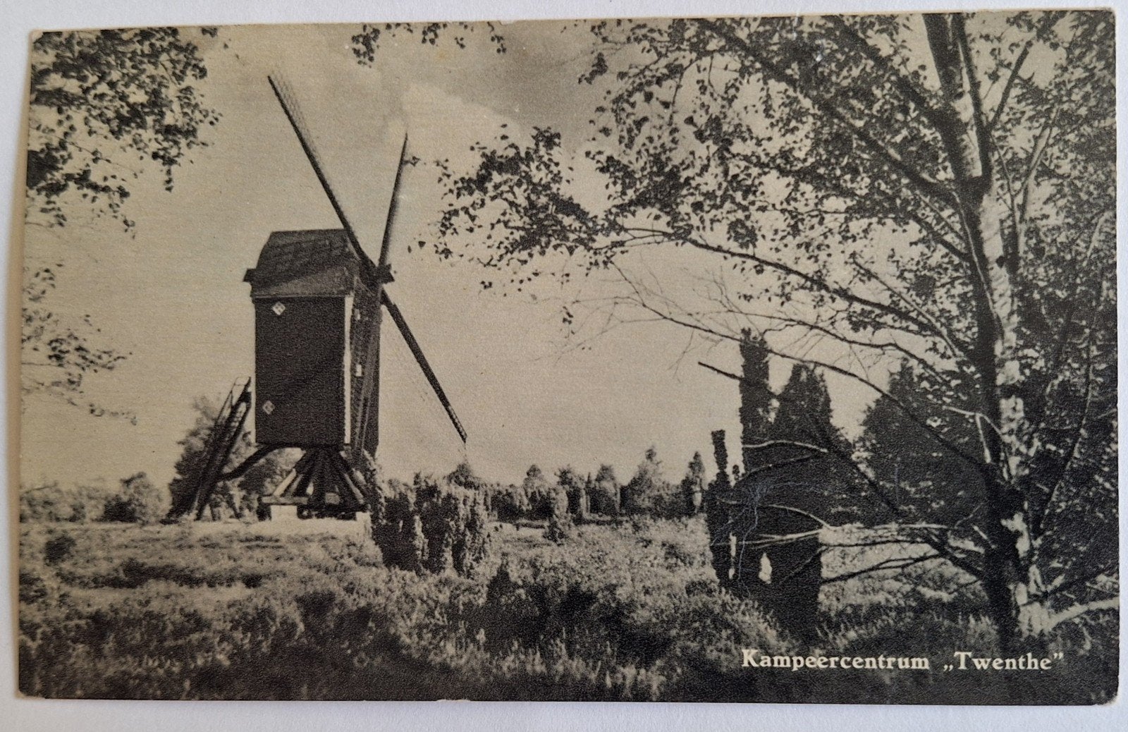 Oude Ansichtkaart Kampeercentrum Twenthe Molen, Ophalen of Verzenden, 1920 tot 1940, Gelopen, Overijssel