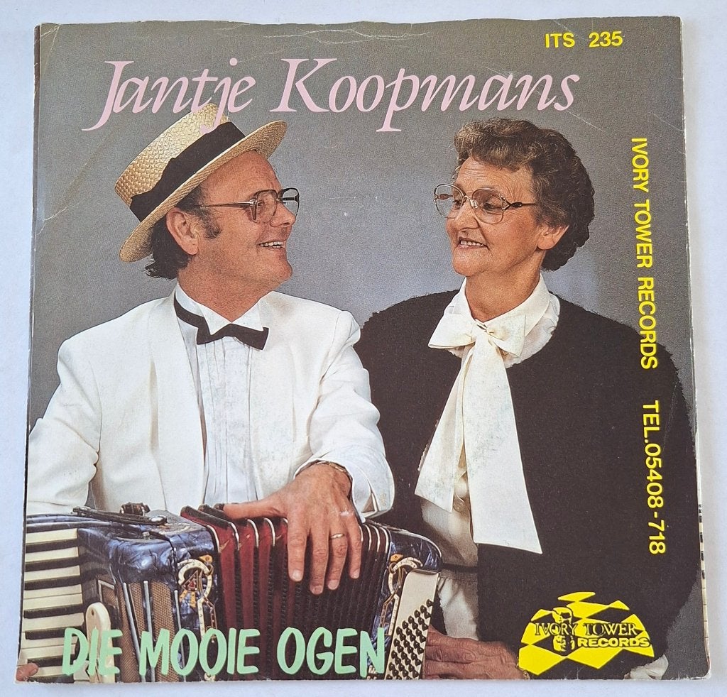 Jantje Koopmans - Die mooie ogen, Cd's en Dvd's, Vinyl Singles, Gebruikt, Ophalen of Verzenden, Overige typen, Nederlandstalig