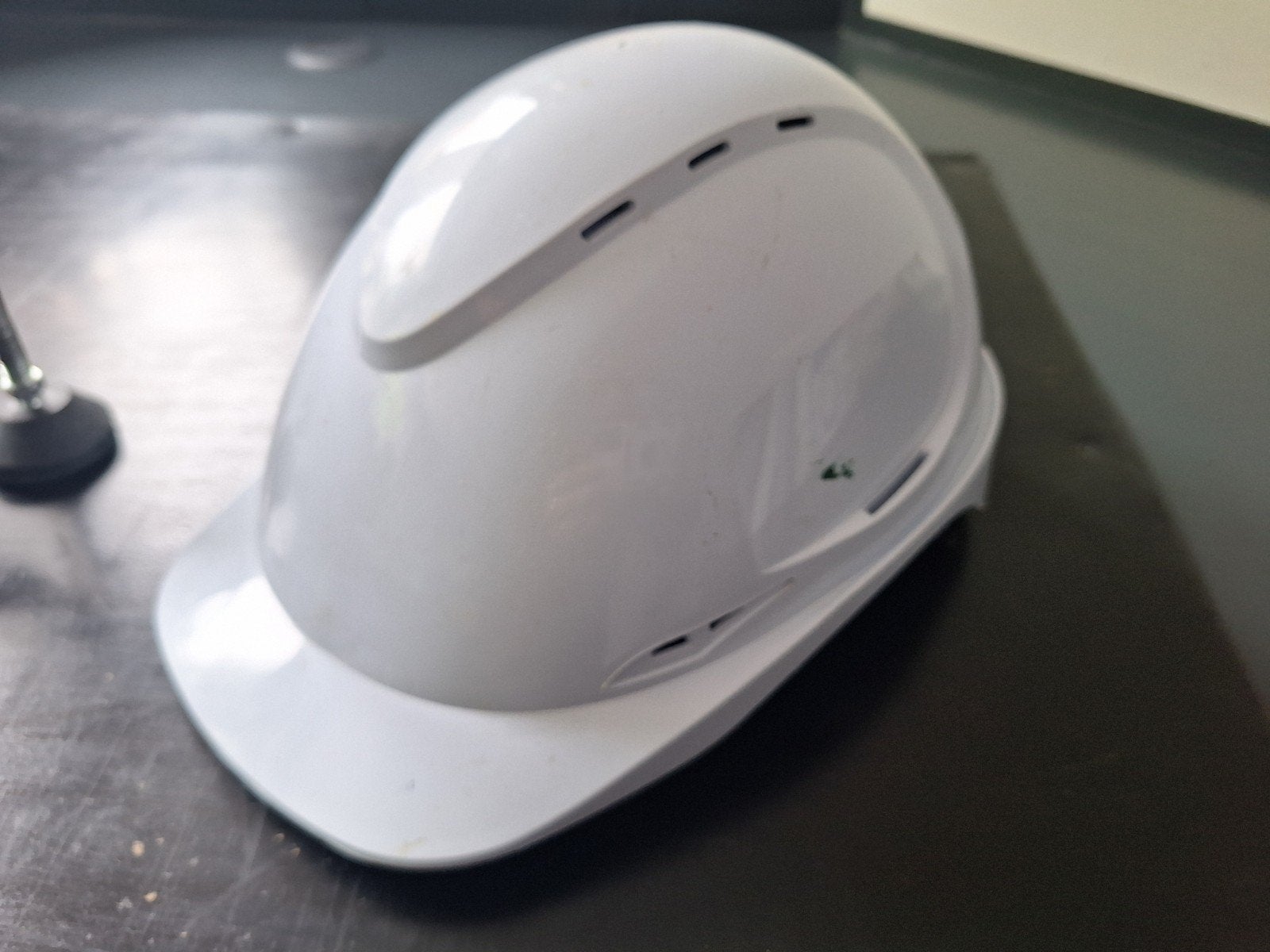 Witte veiligheidshelm - bouwhelm, Doe-het-zelf en Verbouw, Veiligheidshelmen, Ophalen, Gebruikt