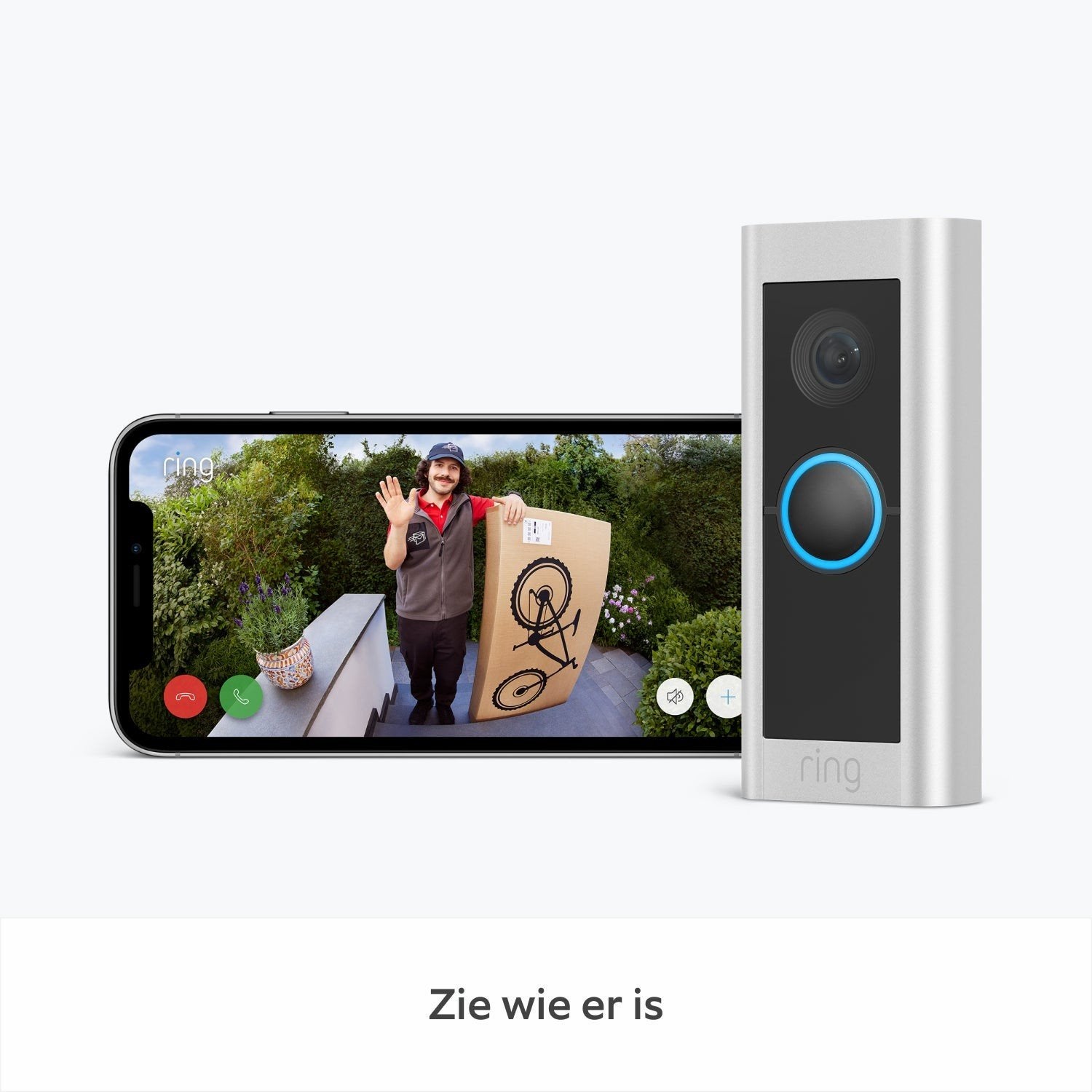 Ring Video Deurbel Pro 2 - Slimme Deurbel met Camera, Ophalen of Verzenden, Bewegingsdetectiesensor, Nieuw, Draadloos