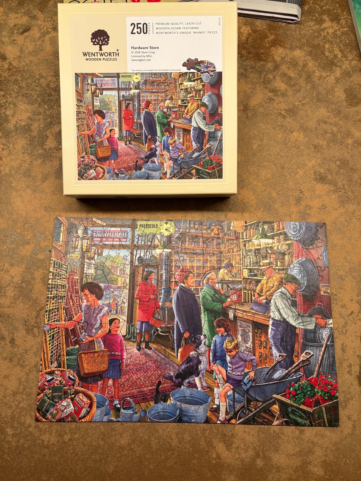 Wentworth Houten Puzzel 250 Stukjes - Hardware Store, Ophalen of Verzenden, Minder dan 500 stukjes, Zo goed als nieuw, Legpuzzel