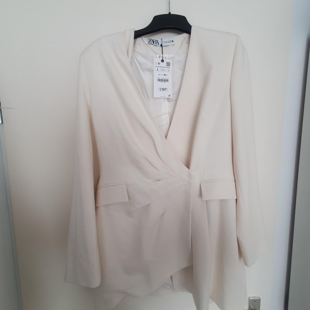 Zara blazer wit maat L, Ophalen of Verzenden