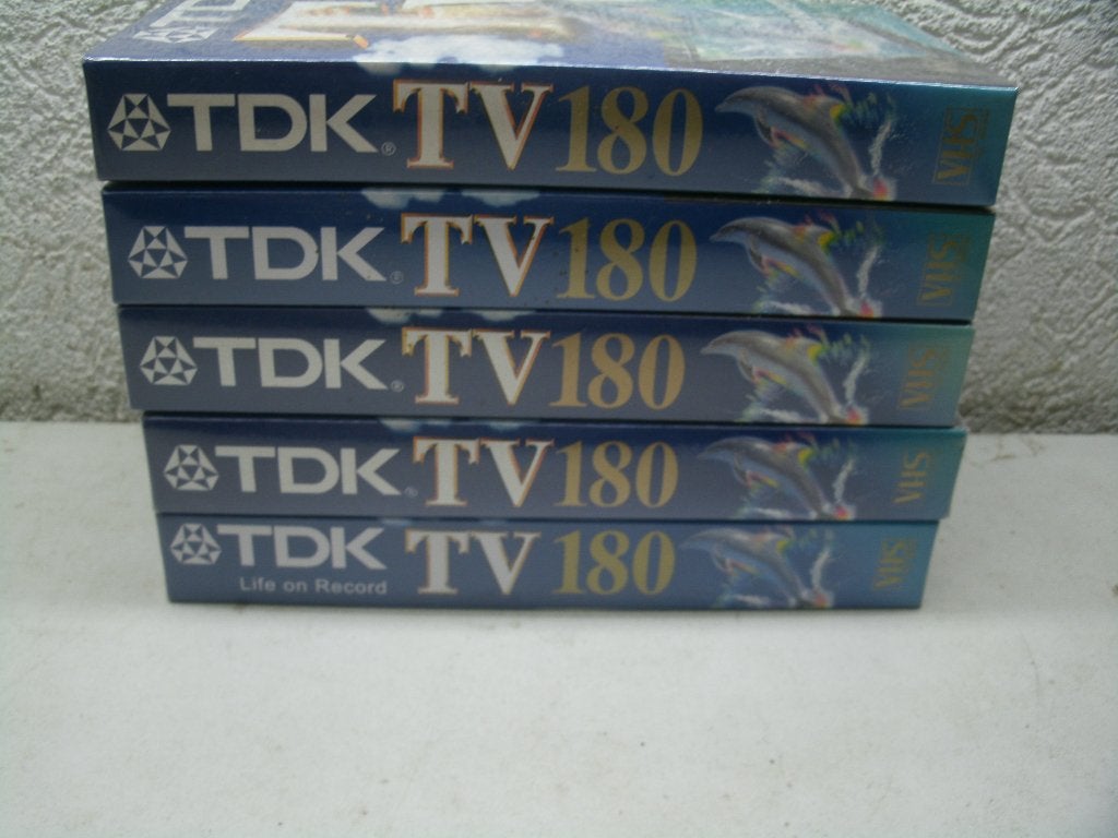 vhs 260b nieuwe vhs band 5 stuks tdk tv 180, Alle leeftijden, Ophalen of Verzenden, Nieuw in verpakking, Overige genres