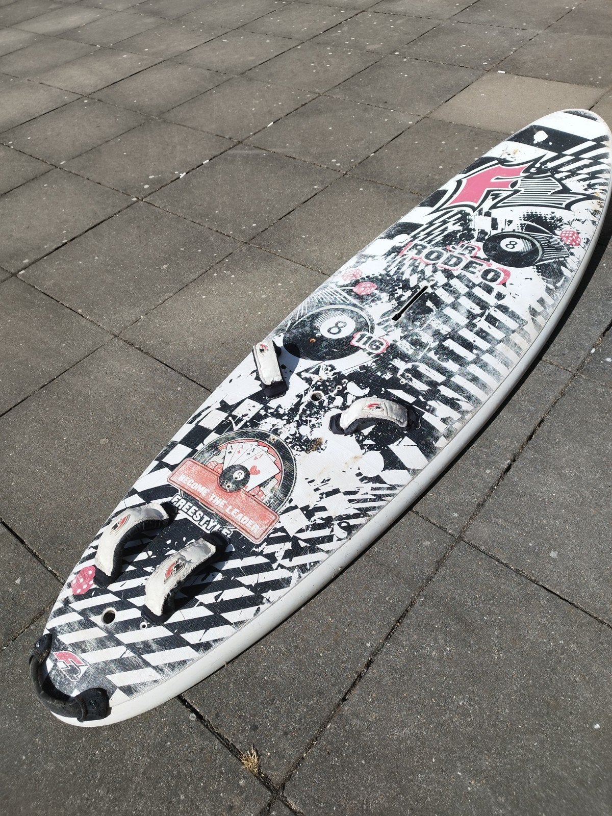 F2 Rodeo Jr Freestyle Surfplank 116L - Ideaal voor beginners, Watersport en Boten, Windsurfen, Ophalen, Gebruikt, Minder dan 250 cm