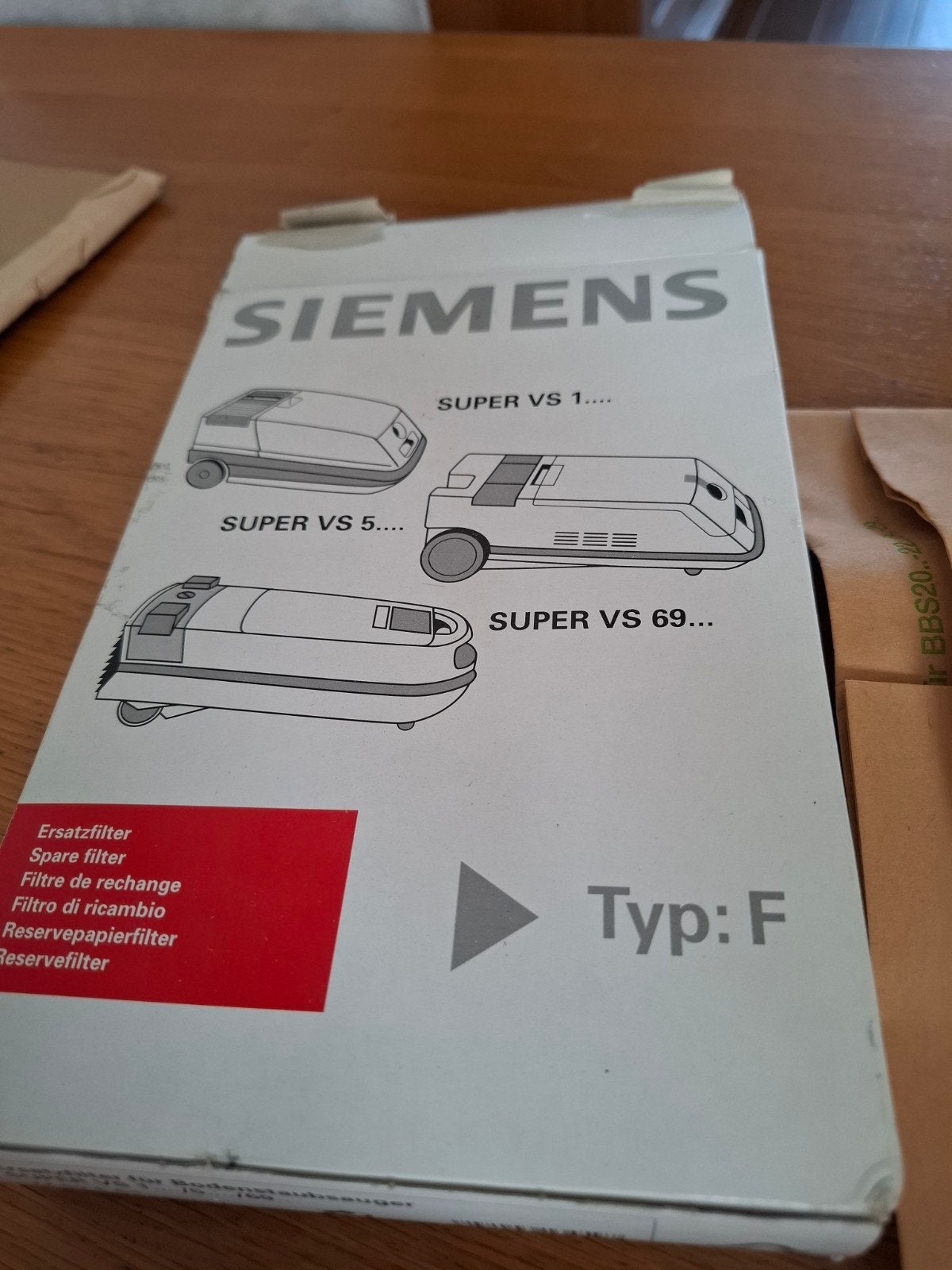 GRATIS: Siemens Stofzuigerzakken Type F met filters (4 st.), Ophalen of Verzenden, Nieuw