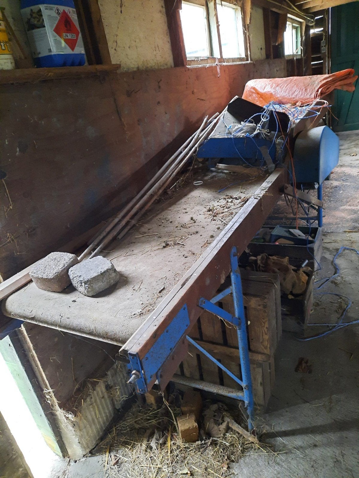 Telbandtafel voor bloembollen, Ophalen
