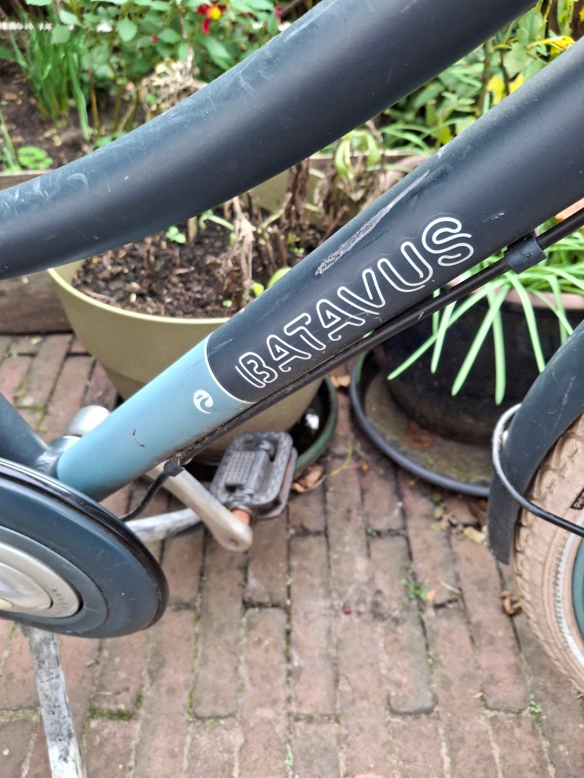 Foto 4 van omafiets met krat
