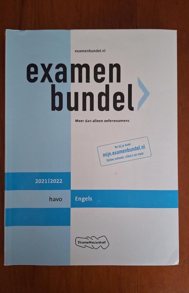 Examenbundel Engels (5 Havo N&G/N&T), Engels, Ophalen of Verzenden, Zo goed als nieuw, HAVO