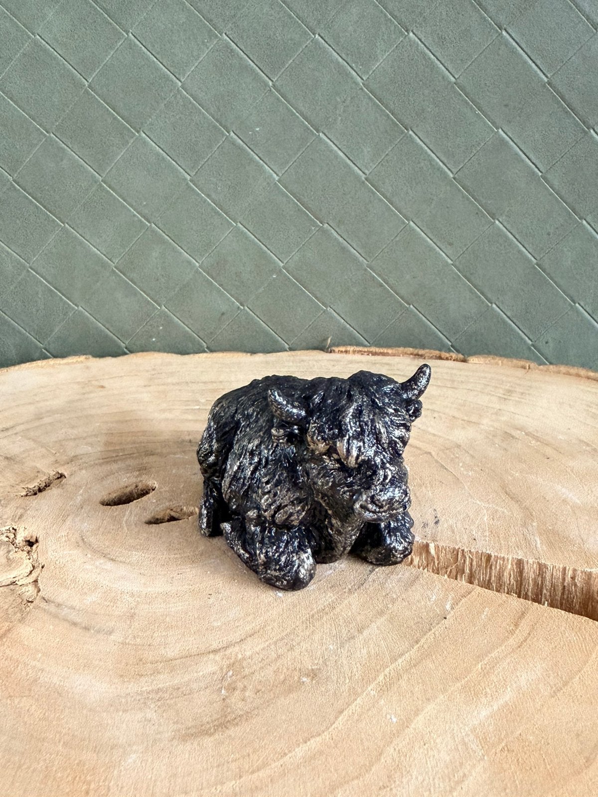 Hooglander koe liggend Klein. Handmade, Ophalen of Verzenden, Nieuw