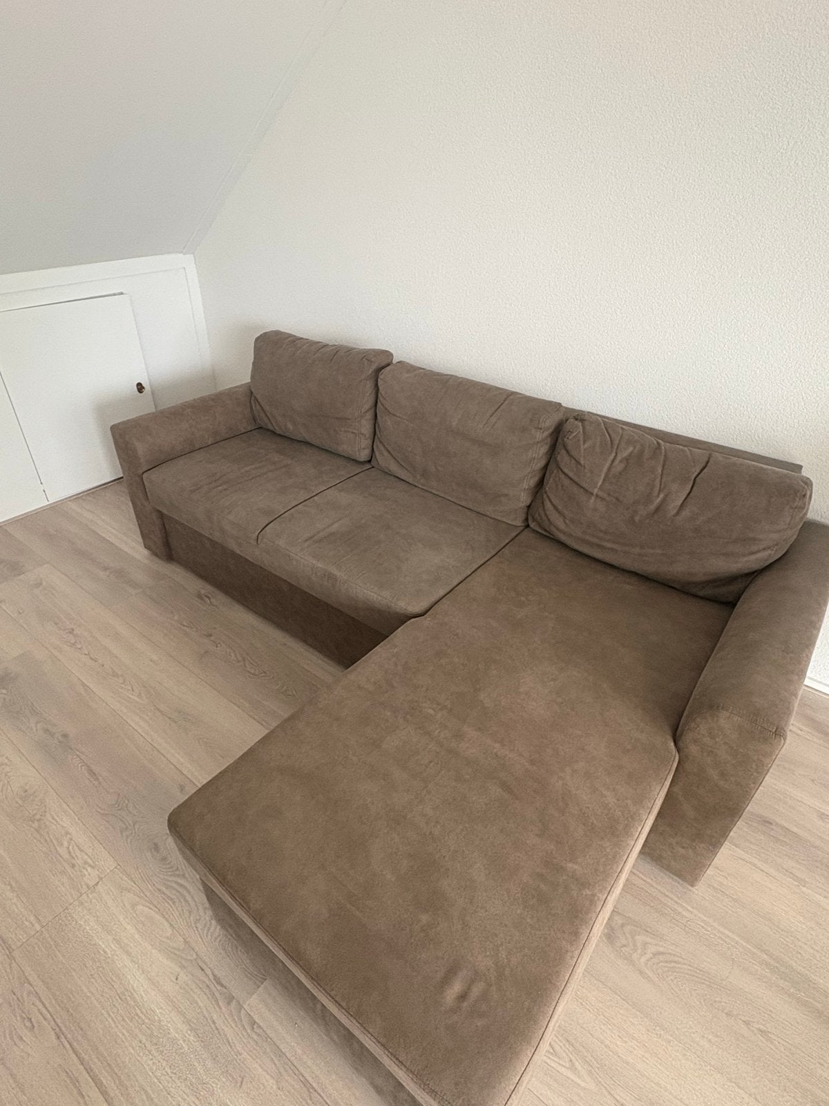 Slaap/loungebank met tv-meubel en Samsung Smart TV, Ophalen, Gebruikt, 100 tot 125 cm, Hoekbank