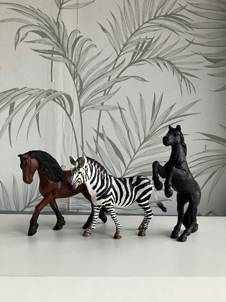 Schleich zebra en Mac Donalds, Ophalen of Verzenden, Zo goed als nieuw, Paard, Beeldje of Figuurtje