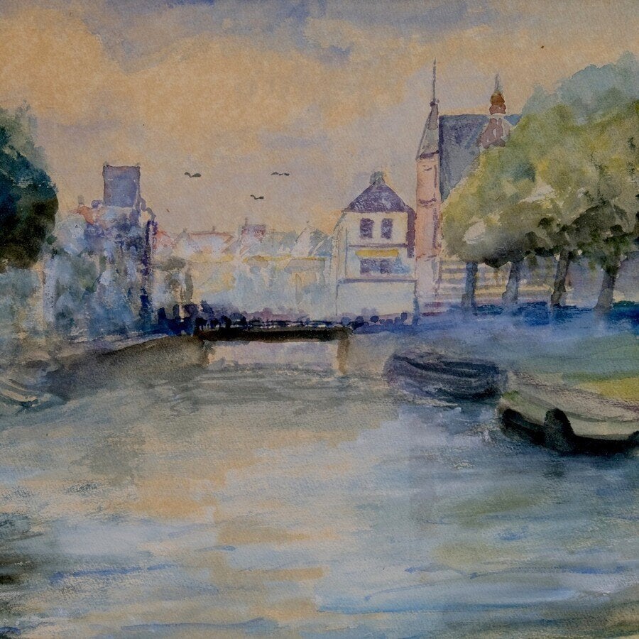 Hendrik de Groot (1872 - 1967) - Museumbrug Groningen