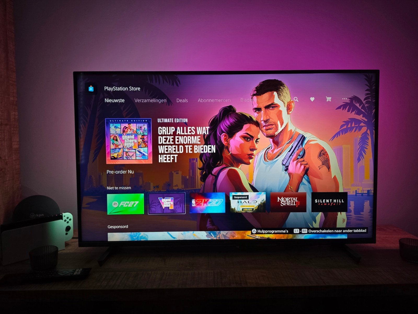 Philips 43" 4K televisie met ambilight