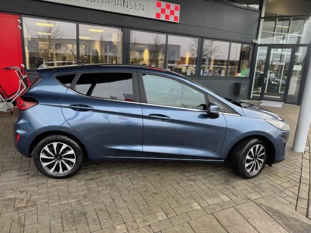 Ford Fiesta VERKOCHT! 1.0 ECOBOOST HYBRID TITANIUM X, Stof, Euro 6, Blauw, 49 €/maand
