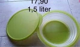 Tupperware Mini Max 1,5 liter - Splinternieuw, Huis en Inrichting, Nieuw, Ophalen of Verzenden, Bak of Kom, Groen