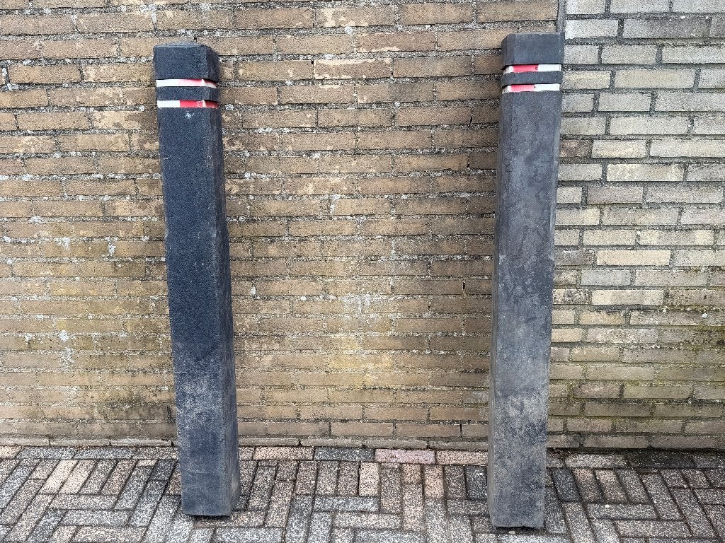 Kunststof Diamantkoppaal 15x15x140cm met reflectoren, Tuin en Terras, Palen, Balken en Planken, Ophalen, Gebruikt, Minder dan 180 cm